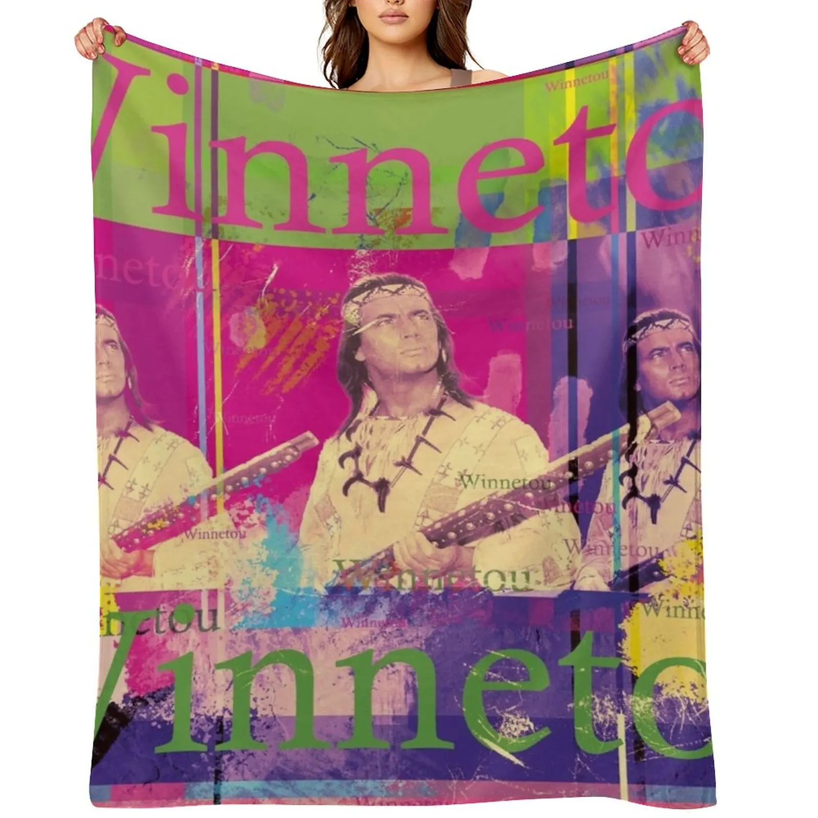 Winnetou portrait, famous Karl May character, Indian chief of the Apaches Throw Blanket Picnic Luxury Brand Blankets
Winnetou portrait, famous Karl May character, Indian chief of the Apaches Throw Blanket Picnic Luxury Brand Blankets