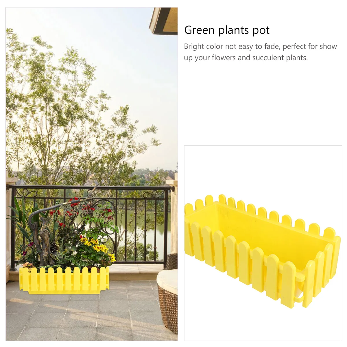 2PCS Plastic Fence Flower Pot Rectangular PP Resin Decorative Wall Planter Green Plants Container Garden Indoor
2PCS Plastic Fence Flower Pot Rectangular PP Resin Decorative Wall Planter Green Plants Container Garden Indoor
