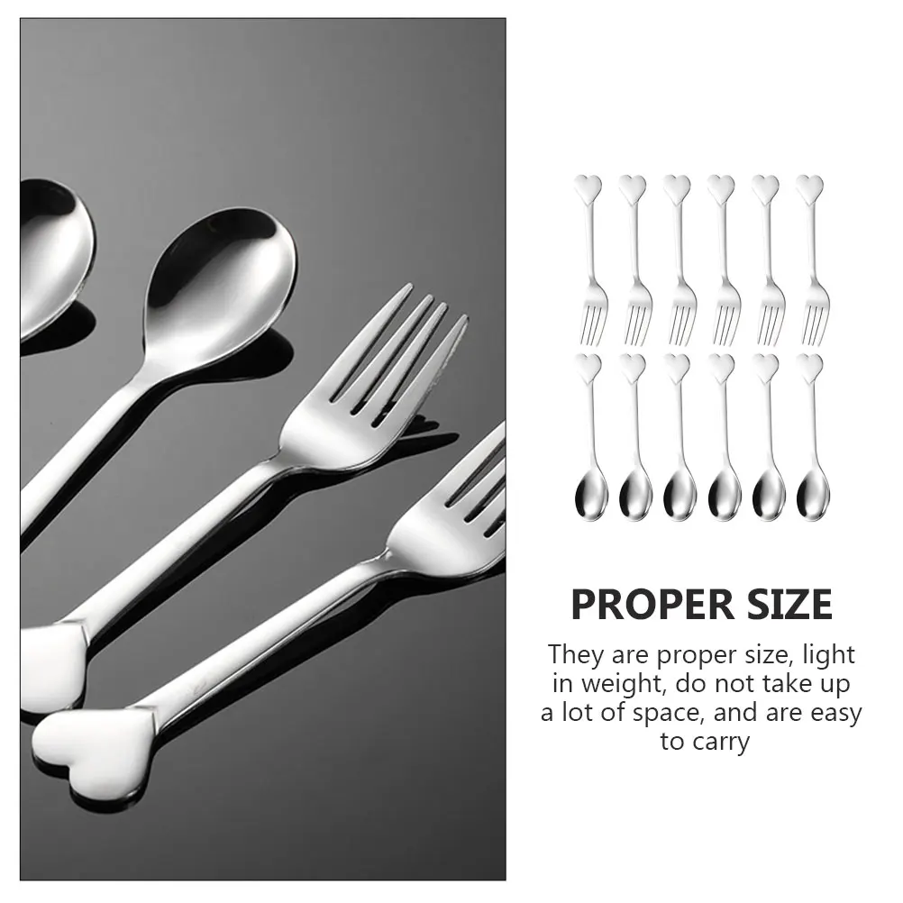 1Set Love Fork Spoon Set Stainless Steel Cutlery Multifunction Reusable Salad Fork Delicate Dessert Spoon Home Supplies
1Set Love Fork Spoon Set Stainless Steel Cutlery Multifunction Reusable Salad Fork Delicate Dessert Spoon Home Supplies