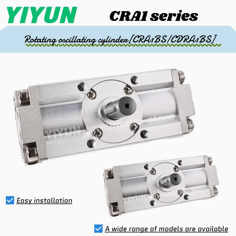 CDRA1BS30/50/63/80/100-100Z/190Z,YIYUN,Pneumatic components,Rotating and swinging cylinder with magnet,CDRA1BS series
CDRA1BS30/50/63/80/100-100Z/190Z,YIYUN,Pneumatic components,Rotating and swinging cylinder with magnet,CDRA1BS series