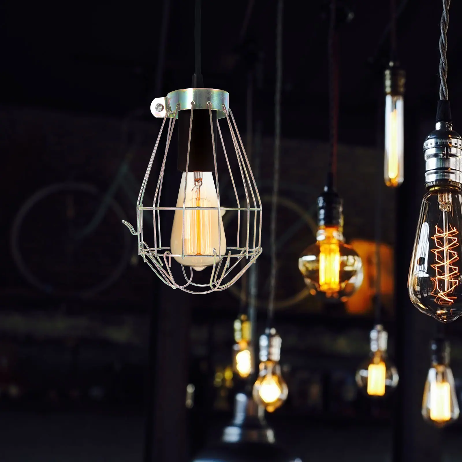 4Pcs Retro Bird Cage Lantern Metal Lamp Bulb Guard Vintage Light Cage Hanging Lamp Cover Industrial Home Decor for
4Pcs Retro Bird Cage Lantern Metal Lamp Bulb Guard Vintage Light Cage Hanging Lamp Cover Industrial Home Decor for