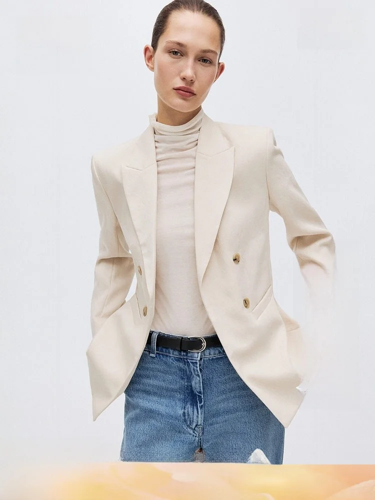 H&M Women's Casual Suit Jacket Summer Business Style Comfortable Polyester Nylon Rayon Fiber Office Wear Daily Use
H&M Women's Casual Suit Jacket Summer Business Style Comfortable Polyester Nylon Rayon Fiber Office Wear Daily Use