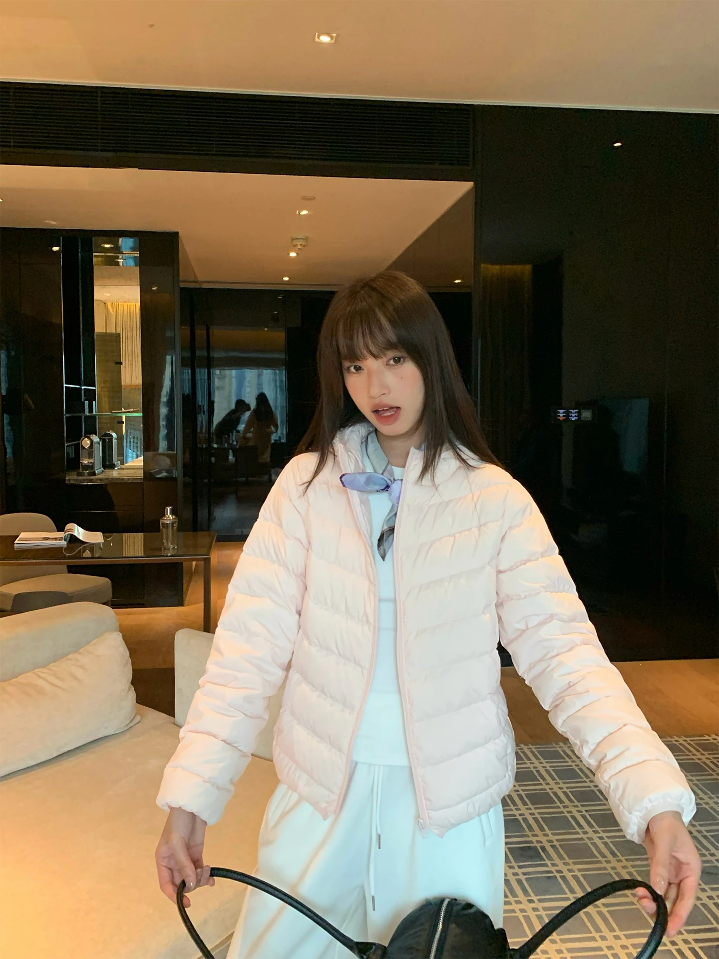 Women's ort Lightweight Winter Puffer Jaet Pink Ribbone Stand Collar Thiened Coat Casual Loose Fit Warm White Du down
Women's ort Lightweight Winter Puffer Jaet Pink Ribbone Stand Collar Thiened Coat Casual Loose Fit Warm White Du down