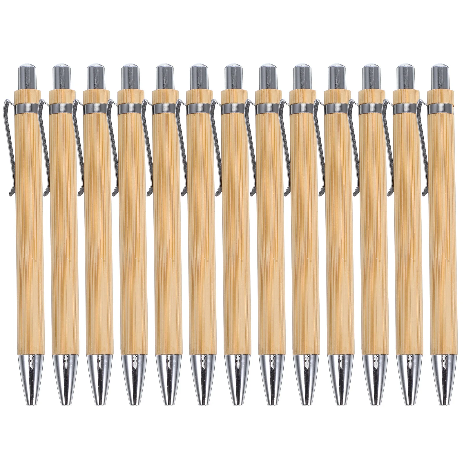 12pcs Bamboo Ballpoint Pens Wooden Retractable Smooth Writing Office School Journaling Pens For Men Women Fine
12pcs Bamboo Ballpoint Pens Wooden Retractable Smooth Writing Office School Journaling Pens For Men Women Fine