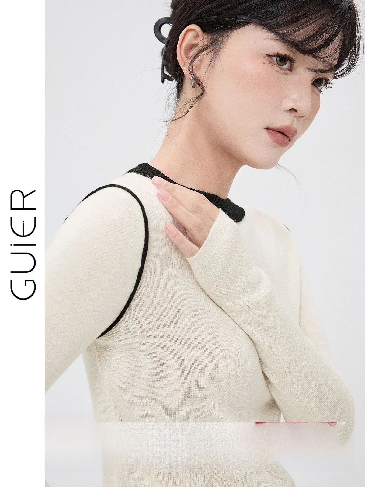 Guier Women's Knitted Base Layer Top round Ne Slim Fit oulder Colion Color Splicing Winter 2025 New Sle
Guier Women's Knitted Base Layer Top round Ne Slim Fit oulder Colion Color Splicing Winter 2025 New Sle