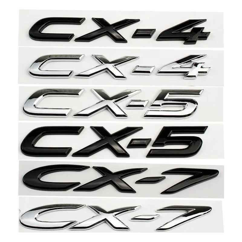 Car ABS Rear Trunk Words Letters Logo Badge Emblem Decals Sticker For Mazda CX4 CX5 CX7 Body Decoration Accessories
Car ABS Rear Trunk Words Letters Logo Badge Emblem Decals Sticker For Mazda CX4 CX5 CX7 Body Decoration Accessories