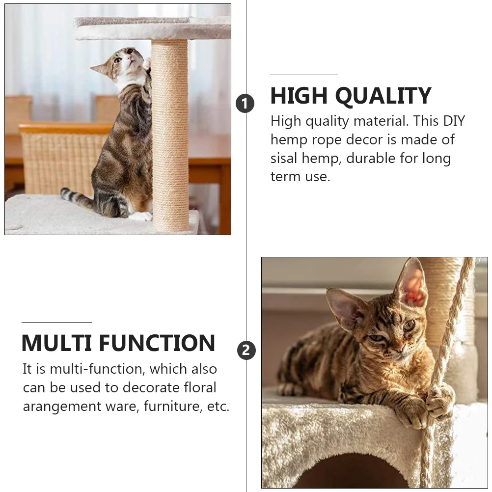 25m Sisal 6mm Thick for Cat Scratcher Toys Vintage Jute Retro Lamp Decor Cat Playing Rope Rope DIY Craft
25m Sisal 6mm Thick for Cat Scratcher Toys Vintage Jute Retro Lamp Decor Cat Playing Rope Rope DIY Craft