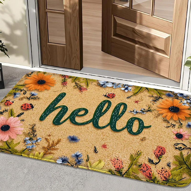 1PC Welcome Letter Flower Insect Butterfly Pattern Printed Flannel Floor Mat Bedroom Carpet Entrance Door Mat Indoor/Outdoor
1PC Welcome Letter Flower Insect Butterfly Pattern Printed Flannel Floor Mat Bedroom Carpet Entrance Door Mat Indoor/Outdoor