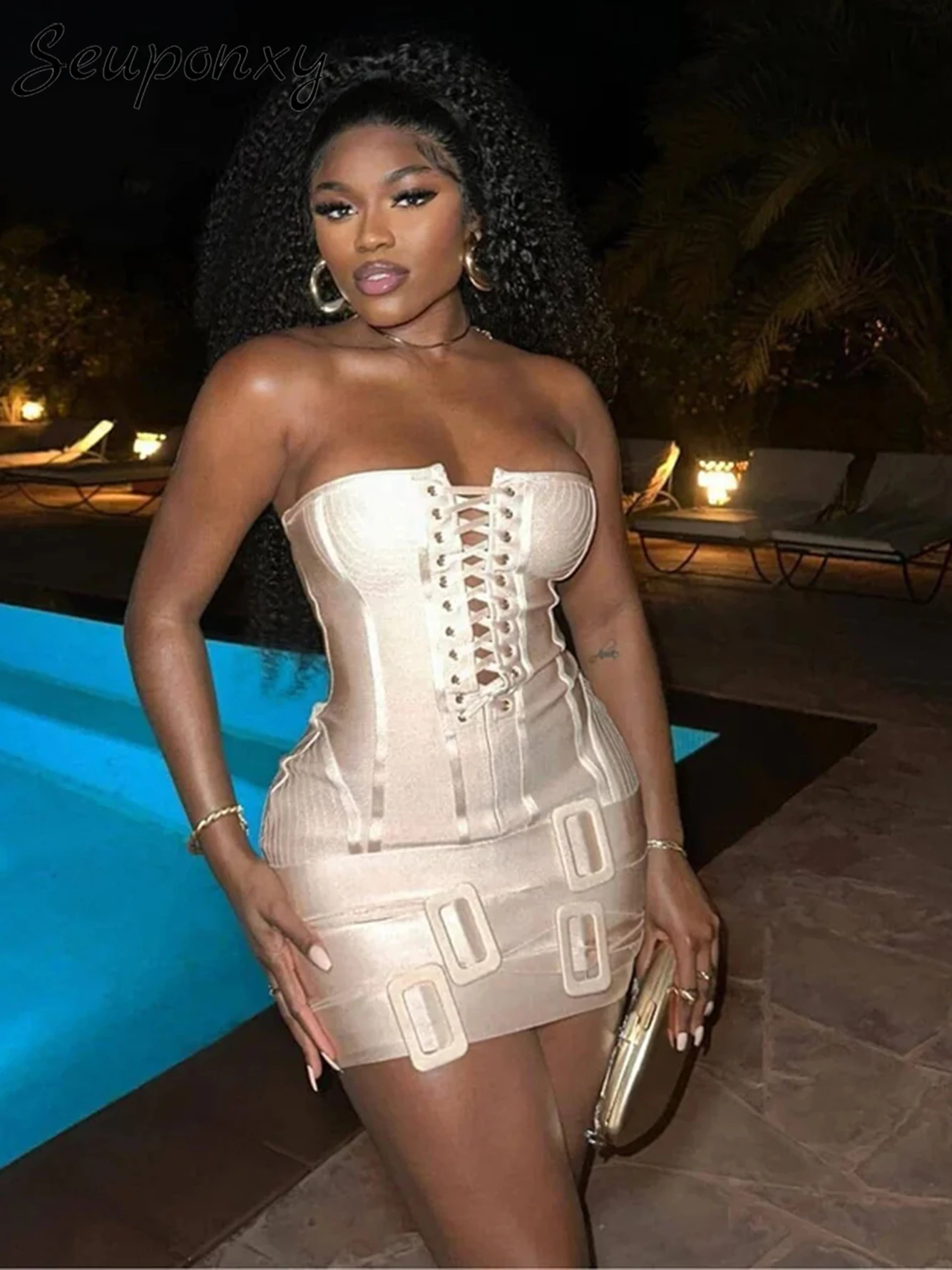 High Quality New Khaki Women's Bodycon Bandage Dress Sexy Off Shoulder Off Back Lace up Mini Birthday Party Club Dress Vestidos
High Quality New Khaki Women's Bodycon Bandage Dress Sexy Off Shoulder Off Back Lace up Mini Birthday Party Club Dress Vestidos