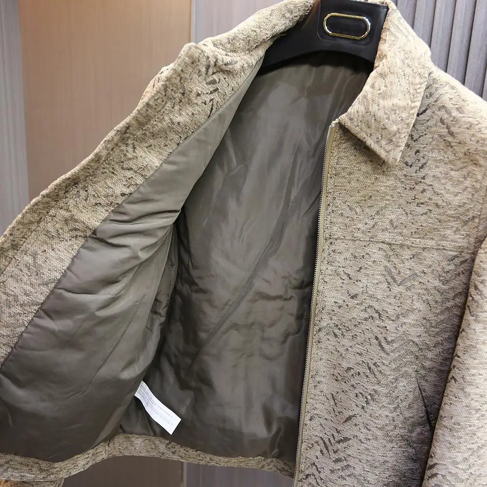 Feel Autumn Outerwear Loose Casual Windproof Men's Collar Jacket Thickened Flannel Zipper Closure Long Sleeve Coat
Feel Autumn Outerwear Loose Casual Windproof Men's Collar Jacket Thickened Flannel Zipper Closure Long Sleeve Coat