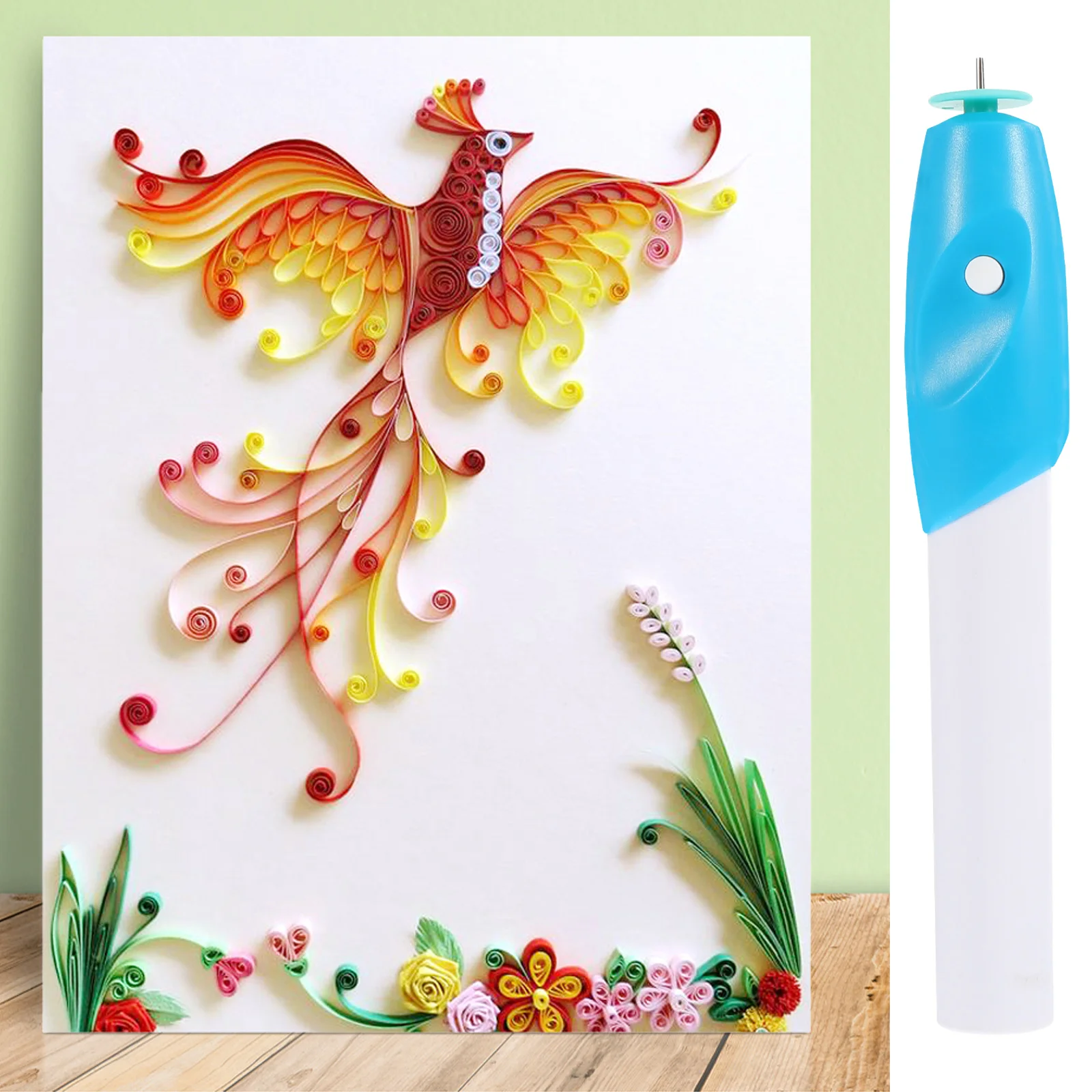 Quilling Pen Paper Rolling Tool DIY Craft Blue Home Decor Patterns Animals Stars Flowers Grass Houses Kids
Quilling Pen Paper Rolling Tool DIY Craft Blue Home Decor Patterns Animals Stars Flowers Grass Houses Kids