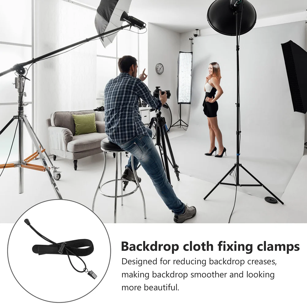4 pcs Adjustable Backdrop Clips Photography Background Cloth Holders Smooth Fixing Clamps Durable Elastic Bands For Wrinkles
4 pcs Adjustable Backdrop Clips Photography Background Cloth Holders Smooth Fixing Clamps Durable Elastic Bands For Wrinkles