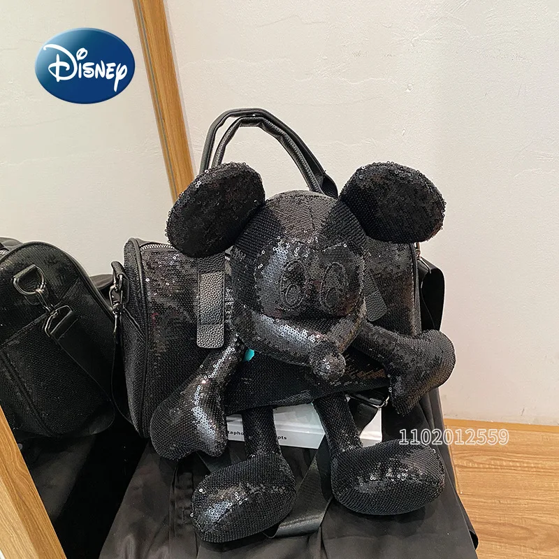 Disney Mickey New Women's Shoulder Crossbody Bag Cartoon Women's Doll Handbag Fashion Sequin Doll Tote Bag Large Capacity
Disney Mickey New Women's Shoulder Crossbody Bag Cartoon Women's Doll Handbag Fashion Sequin Doll Tote Bag Large Capacity
