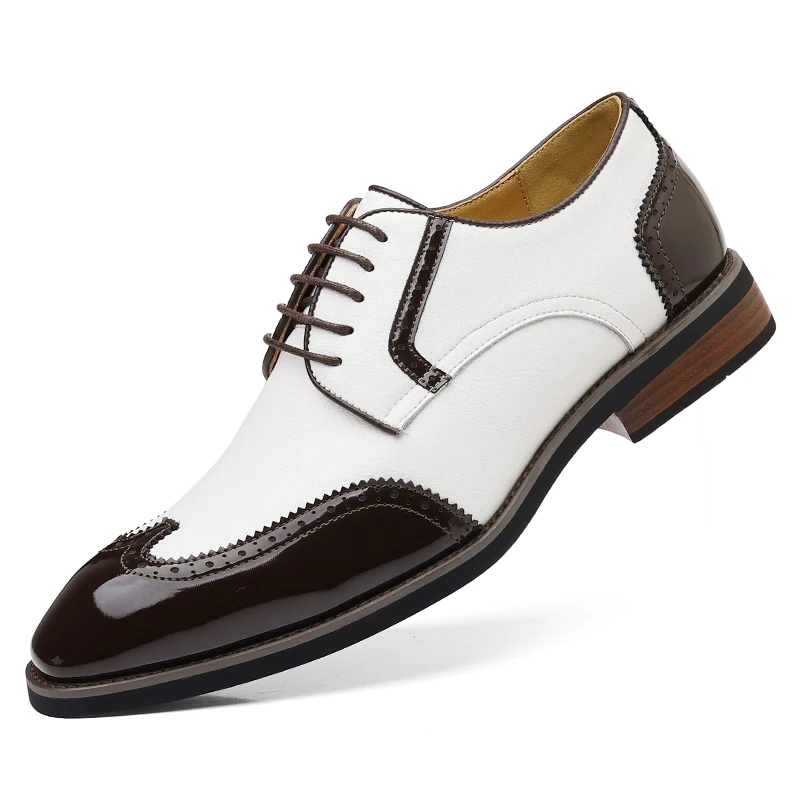 New Designer Business Leather Shoes for Men Color Match Lace Designer Casual Shoes Male Spring Autumn New Dress Brogue Shoe Man
New Designer Business Leather Shoes for Men Color Match Lace Designer Casual Shoes Male Spring Autumn New Dress Brogue Shoe Man