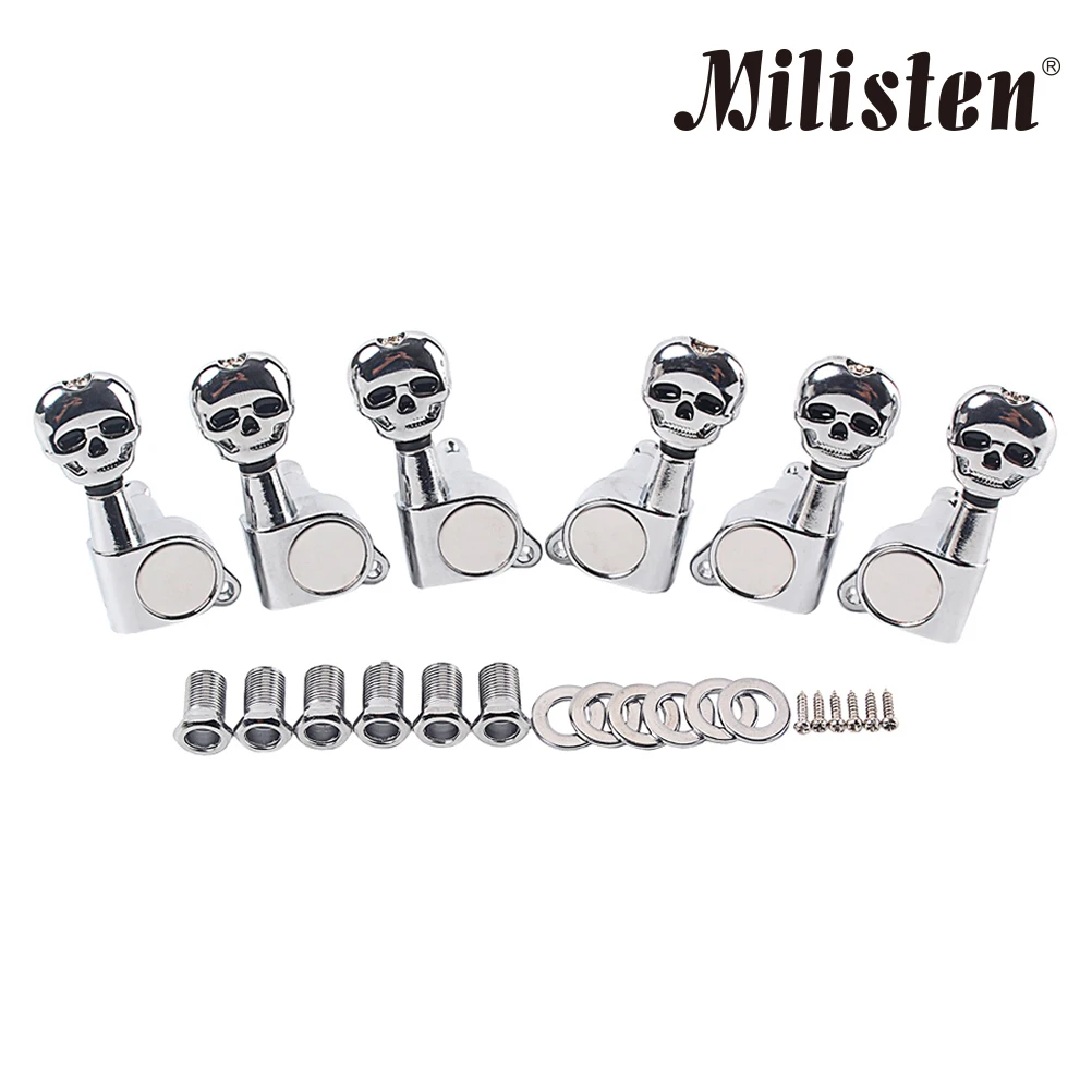 Guitar Skull Head String Is Accurate Locking Tuners Parts Saddle Pegs Tuning Machines Silver Gear
Guitar Skull Head String Is Accurate Locking Tuners Parts Saddle Pegs Tuning Machines Silver Gear
