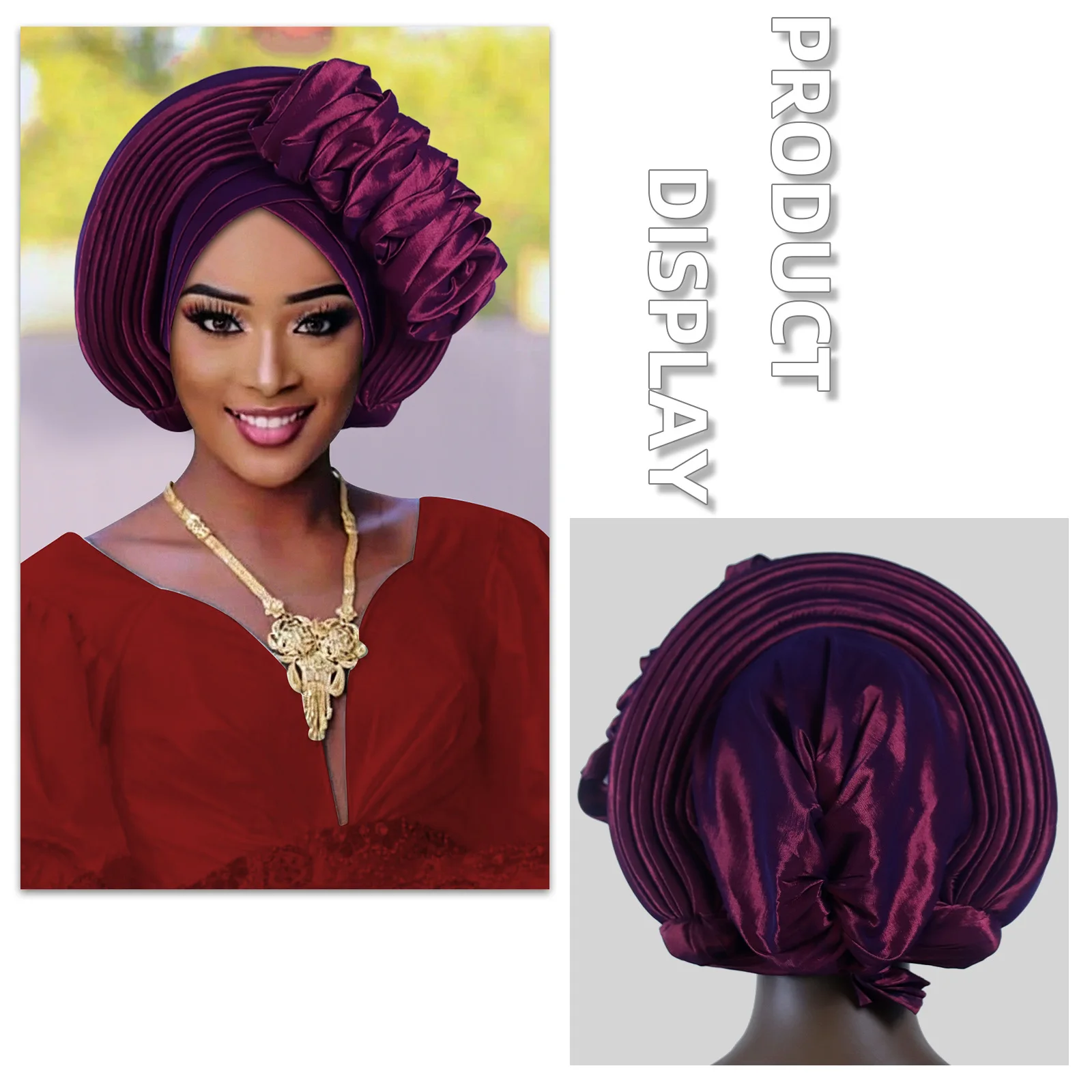 Shiny Turban Cap for Women African Auto Gele Headties Nigeria Wedding Geles Bonnet Head Wrap Muslim Hijab Headscarf Headpiece
Shiny Turban Cap for Women African Auto Gele Headties Nigeria Wedding Geles Bonnet Head Wrap Muslim Hijab Headscarf Headpiece