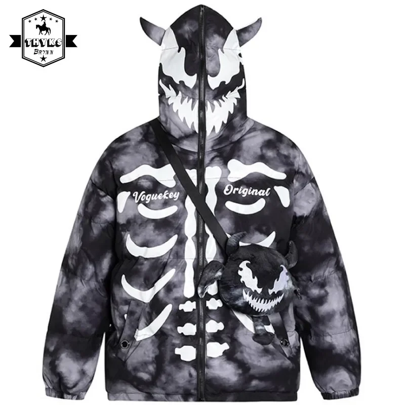 Winter Jacket Men Hooded Parkas with Bag Hip Hop Warm Thick Monster Cotton Padded Jackets Women Outwear Streetwear ropa hombre
Winter Jacket Men Hooded Parkas with Bag Hip Hop Warm Thick Monster Cotton Padded Jackets Women Outwear Streetwear ropa hombre