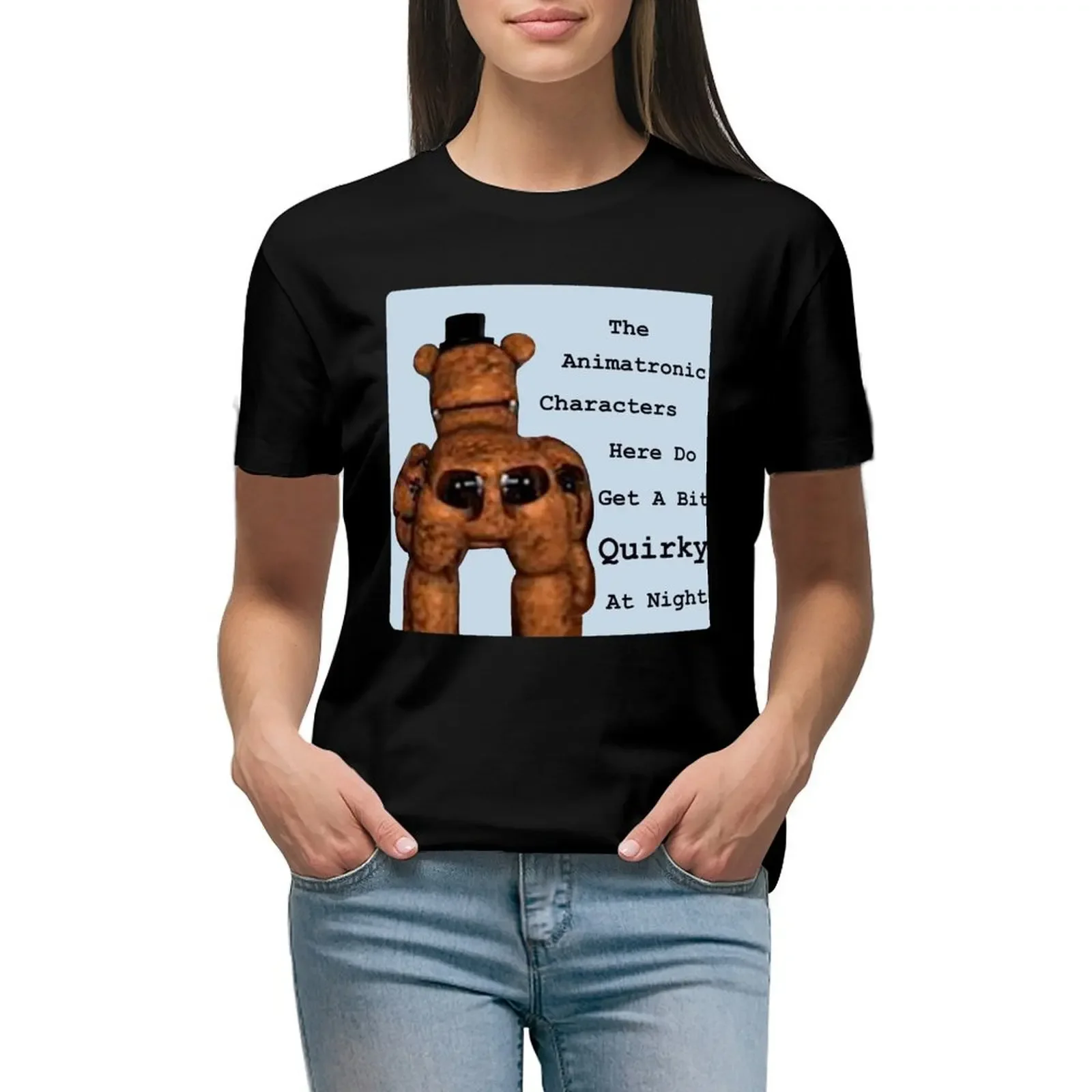 Quirky Animatronics T-Shirt plus sizes Female clothing hippie clothes t-shirt dress for Women sexy
Quirky Animatronics T-Shirt plus sizes Female clothing hippie clothes t-shirt dress for Women sexy