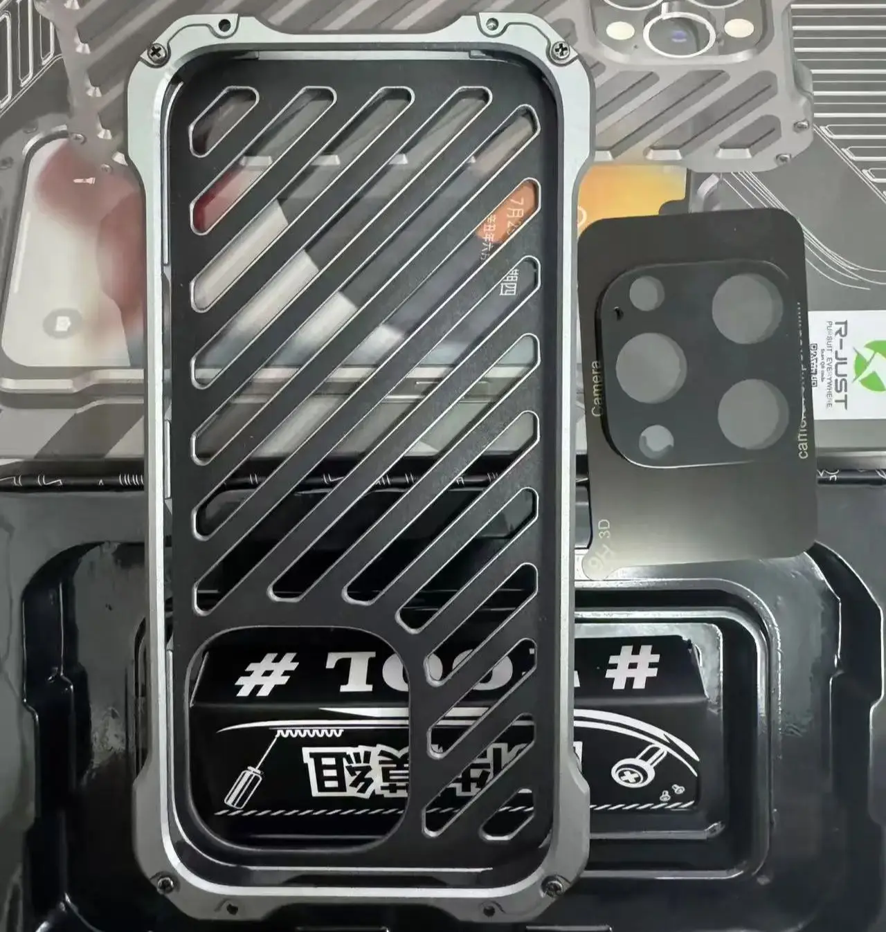 R-just Metal Armor Case For Iphone 16 15 14 Plus 13 12 Pro Max With Phone Camera Lens Protector Heavy Duty Funda Skin Cover
R-just Metal Armor Case For Iphone 16 15 14 Plus 13 12 Pro Max With Phone Camera Lens Protector Heavy Duty Funda Skin Cover