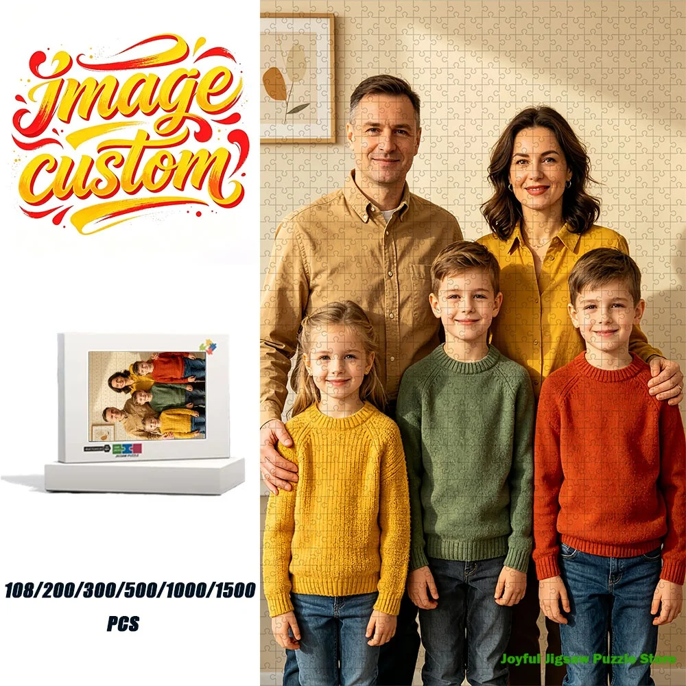 Customized Family Portrait Jigsaw Puzzle Educational Leisure Relax Toy Unique Surprise Present for Birthday Family Gathering
Customized Family Portrait Jigsaw Puzzle Educational Leisure Relax Toy Unique Surprise Present for Birthday Family Gathering