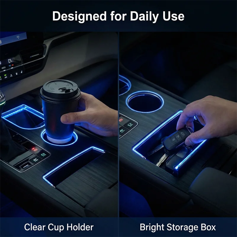 LED Central Water Cup Holder Atmosphere Light Interior Decorative Lamp for Toyota SIENNA GRANVIA XL40 2020-2025
LED Central Water Cup Holder Atmosphere Light Interior Decorative Lamp for Toyota SIENNA GRANVIA XL40 2020-2025