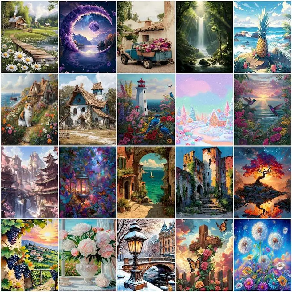 GATYZTORY Painting By Numbers For Drawing Landscape on canvas creative crafts adults Watercolor Artwork hobby Wall Decororation
GATYZTORY Painting By Numbers For Drawing Landscape on canvas creative crafts adults Watercolor Artwork hobby Wall Decororation