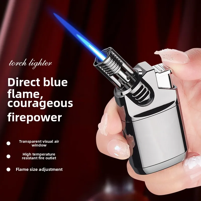 Mini Metal Windproof Cigar Lighter Welding Gun Butane Gas Lighter Turbine Torch Lighters Gadgets For Men(NO Gas)
Mini Metal Windproof Cigar Lighter Welding Gun Butane Gas Lighter Turbine Torch Lighters Gadgets For Men(NO Gas)