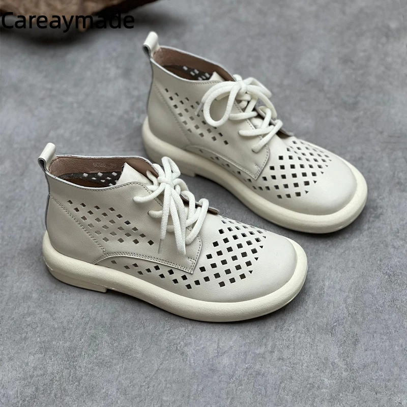 Careaymade-Careaymade-Женские крутые ботинки из натуральной кожи с широкими носками, летние короткие ботильоны на массивной подошве с вырезами и вырезами
Careaymade-Careaymade-Женские крутые ботинки из натуральной кожи с широкими носками, летние короткие ботильоны на массивной подошве с вырезами и вырезами