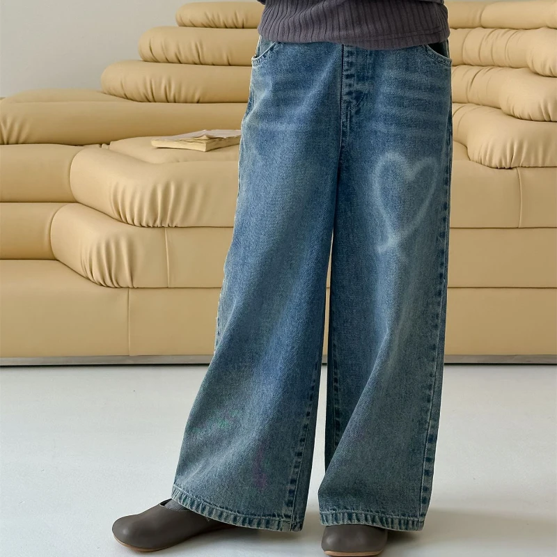 Girls' Jeans 2024 Autumn New Item Baby Korean Version Straight Leg Casual Wide Versatile Super
Girls' Jeans 2024 Autumn New Item Baby Korean Version Straight Leg Casual Wide Versatile Super