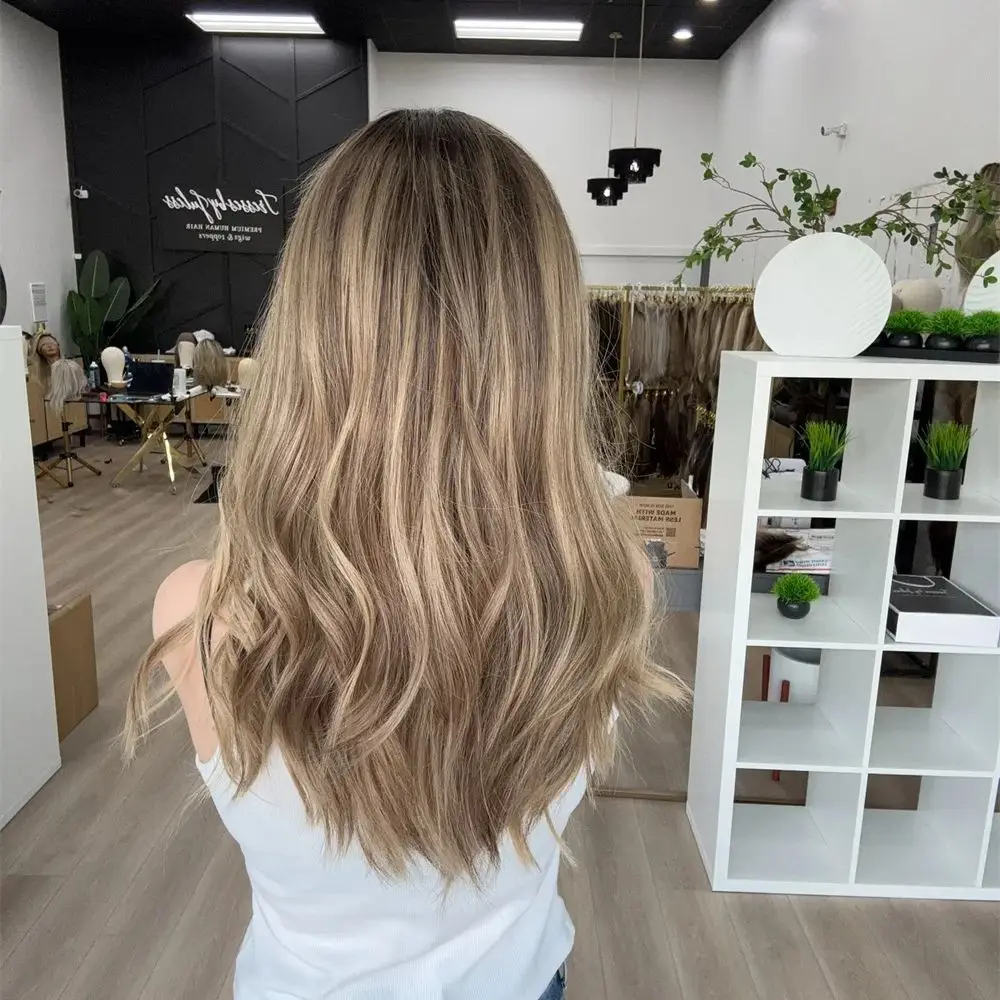 Wigs 100% human hair Brown Blonde Highlights FUll Lace Wigs European Virgin Hair 13x6 HD Real Lace Frontal Wigs High Quality Wig
Wigs 100% human hair Brown Blonde Highlights FUll Lace Wigs European Virgin Hair 13x6 HD Real Lace Frontal Wigs High Quality Wig