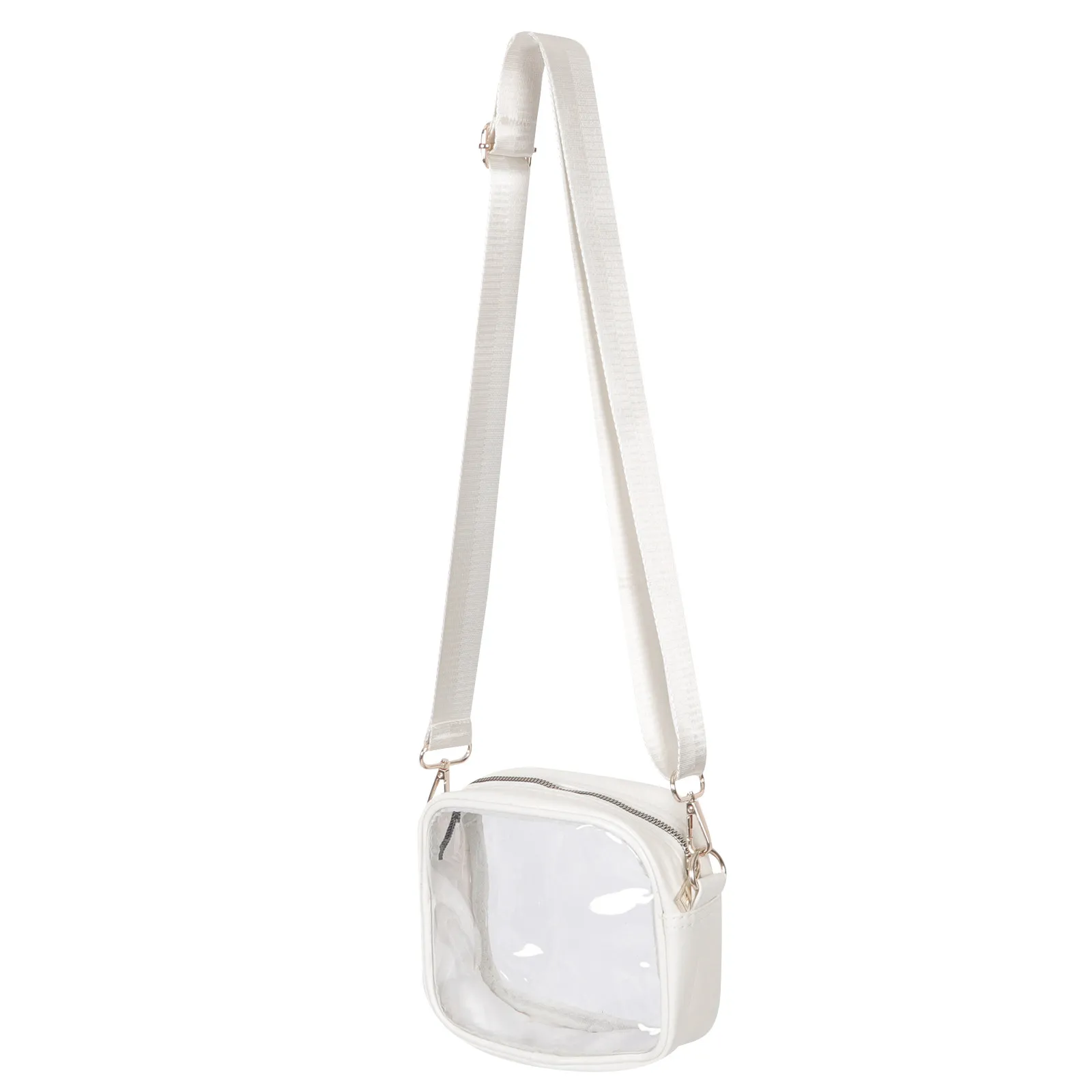 Clear Crossbody Belt Bag Detachable Adjustable Shoulder Strap Transparent PVC Material for Concerts Sports Events Small Clear
Clear Crossbody Belt Bag Detachable Adjustable Shoulder Strap Transparent PVC Material for Concerts Sports Events Small Clear