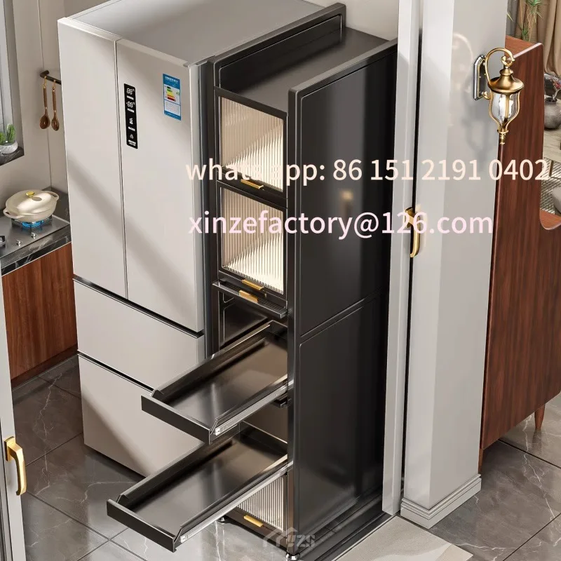 Customizable winter Carbon Steel Seam Storage Seam Narrow Side Shelf Kitchen Refrigerator Pull-out Cabinet Narrow Seam Locker
Customizable winter Carbon Steel Seam Storage Seam Narrow Side Shelf Kitchen Refrigerator Pull-out Cabinet Narrow Seam Locker