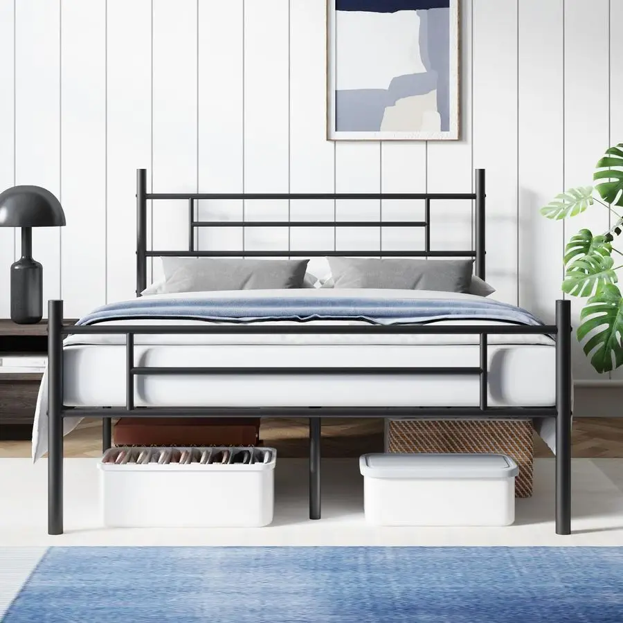 Avenco Metal Platform Bed Frame Full Size with Classical Headboard and Footboard, 14 Inch, Under Bed Storage, Strong Metal Slat
Avenco Metal Platform Bed Frame Full Size with Classical Headboard and Footboard, 14 Inch, Under Bed Storage, Strong Metal Slat