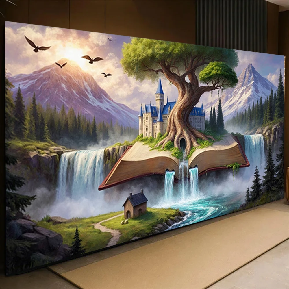 DIY Diamond Painting Magic Book,Castle,Giant Tree Waterfall Cross Stitch Kit Diamond Embroidery Art Large Size Amazing Picture F
DIY Diamond Painting Magic Book,Castle,Giant Tree Waterfall Cross Stitch Kit Diamond Embroidery Art Large Size Amazing Picture F
