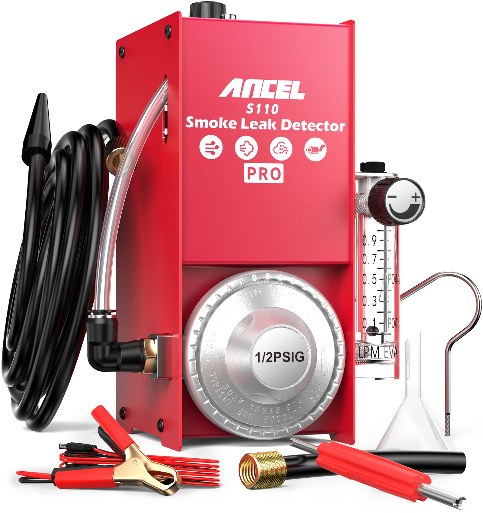 ANCEL S110 PRO Car Pipeline Smoke Leak Detector Inspection Tools Smoke Generator for Cars EVAP Diagnostic Tools
ANCEL S110 PRO Car Pipeline Smoke Leak Detector Inspection Tools Smoke Generator for Cars EVAP Diagnostic Tools