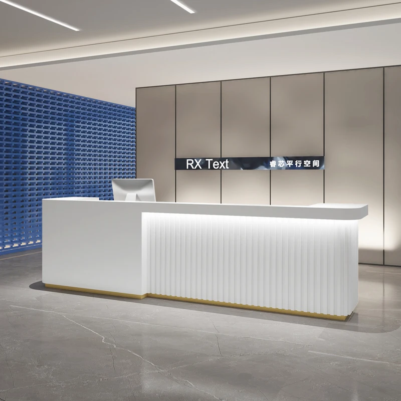 Counter Clinic Reception Desks Beauty Aesthetics Luxury White Reception Desks Restaurant Indoor Mostrador Recepcion Furniture
Counter Clinic Reception Desks Beauty Aesthetics Luxury White Reception Desks Restaurant Indoor Mostrador Recepcion Furniture