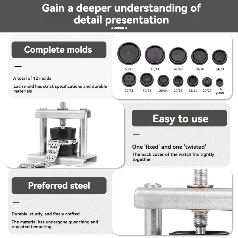 Watch Metal Capping Machine Professional Metal Capping Machine Watch Laminating Machine Maintenance Kit
Watch Metal Capping Machine Professional Metal Capping Machine Watch Laminating Machine Maintenance Kit