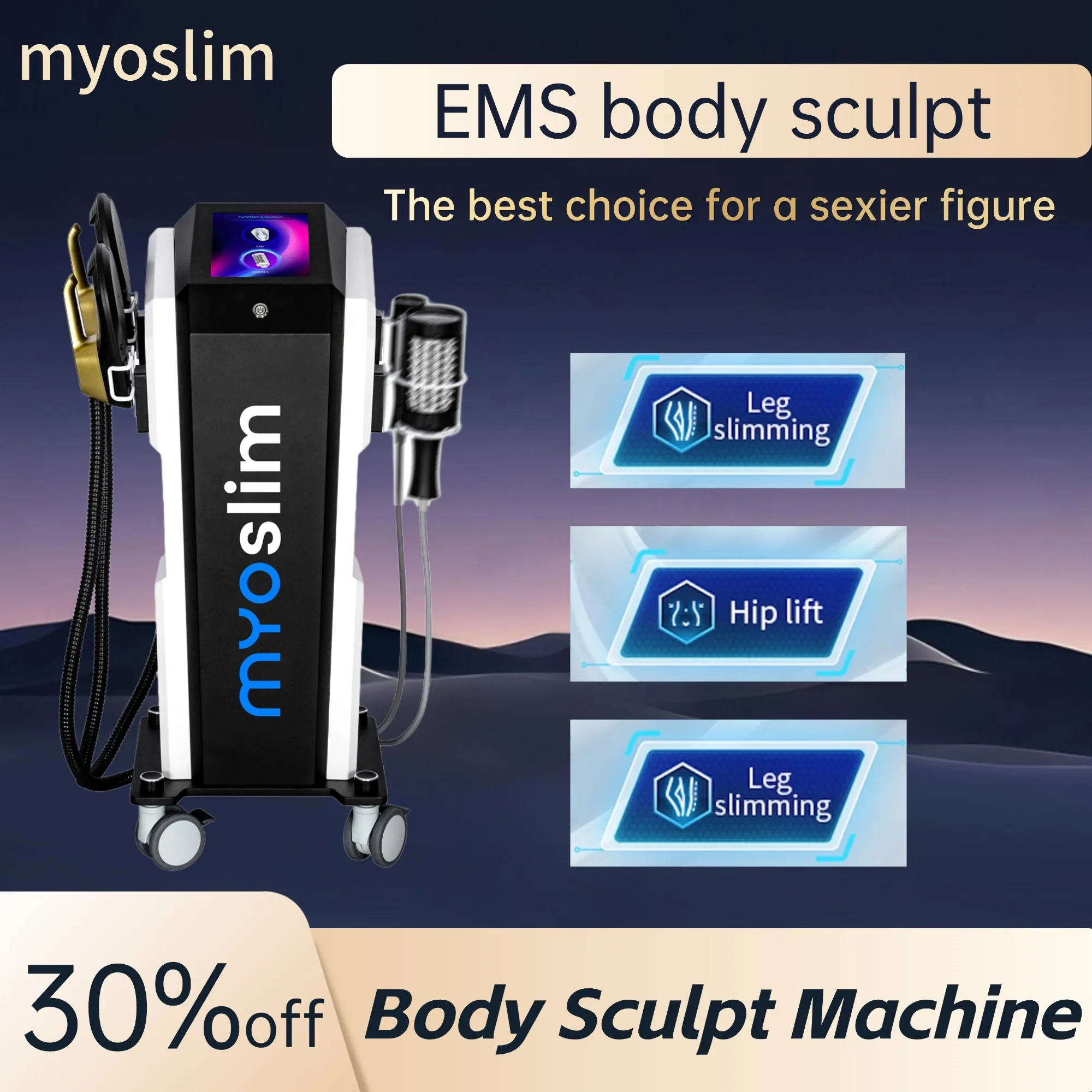 RF Magnetic Slimming EMS Roller Massage Device Face & Body Shaping Thin Line Enhancer Fat Burning Hip Slimming Tool by myoslim
RF Magnetic Slimming EMS Roller Massage Device Face & Body Shaping Thin Line Enhancer Fat Burning Hip Slimming Tool by myoslim