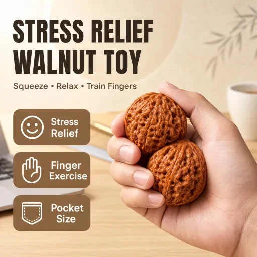 Natural Walnut Handball Squishy Pinch Fidget Toy, Palm Massage Grip Ball, Office Desktop Stress Relief Squeeze Gadget
Natural Walnut Handball Squishy Pinch Fidget Toy, Palm Massage Grip Ball, Office Desktop Stress Relief Squeeze Gadget