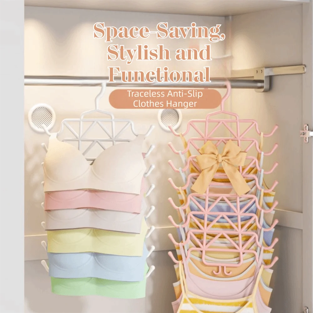 Traceless Multi-Layer Bra Hanger Non-Slip Sturdy Scarf Rack Foldable Space Saving Vest Organizer Home Storage
Traceless Multi-Layer Bra Hanger Non-Slip Sturdy Scarf Rack Foldable Space Saving Vest Organizer Home Storage