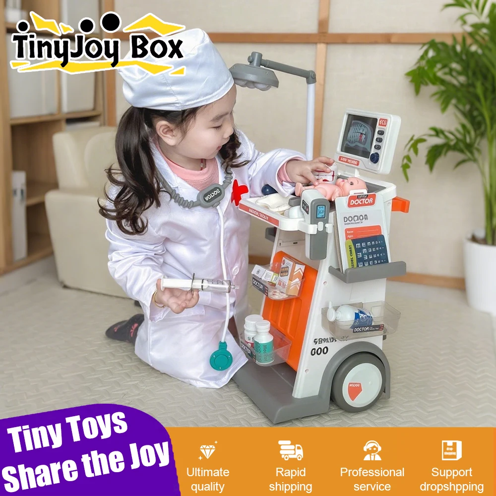 26-30Pieces Children's Simulated Dentist Medical Desk Ecg Dental Filling Injection Playing Home Doctor Medical Cart Toy Gift
26-30Pieces Children's Simulated Dentist Medical Desk Ecg Dental Filling Injection Playing Home Doctor Medical Cart Toy Gift