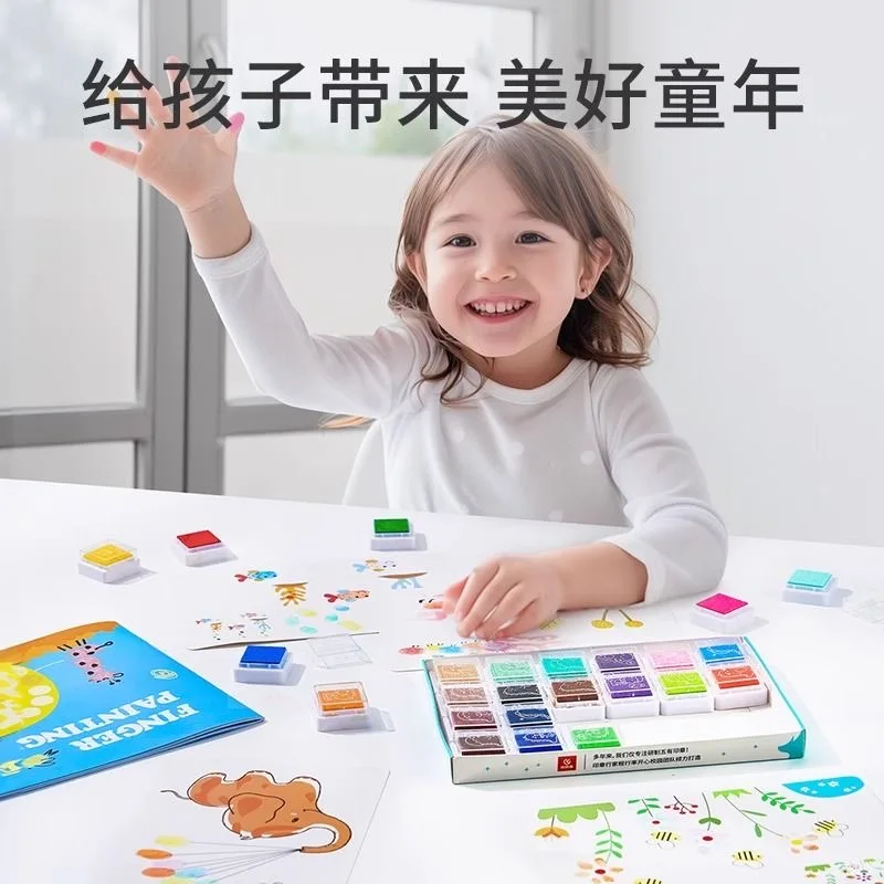 Kids Washable Finger Paint Set, Non-Toxic Drawing Pigment with Stamp Pad, Creative Graffiti Art Craft for Toddlers Boys Girls
Kids Washable Finger Paint Set, Non-Toxic Drawing Pigment with Stamp Pad, Creative Graffiti Art Craft for Toddlers Boys Girls