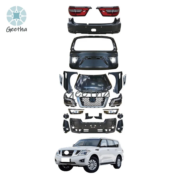For Car Full Body Kit Including Car Headlights Bumper Spoiler Grille Body Kits for Nissan Patrol Y62 2016-2020 Old Upgrade To Ne
For Car Full Body Kit Including Car Headlights Bumper Spoiler Grille Body Kits for Nissan Patrol Y62 2016-2020 Old Upgrade To Ne