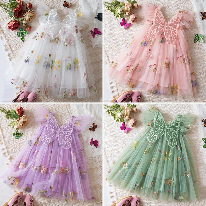 Summer 2025 Embroidered Flower Princess Girl Dress + Butterfly Wings Cute Toddler Baby Clothes Infant Birthday Party Ball Gowns
Summer 2025 Embroidered Flower Princess Girl Dress + Butterfly Wings Cute Toddler Baby Clothes Infant Birthday Party Ball Gowns