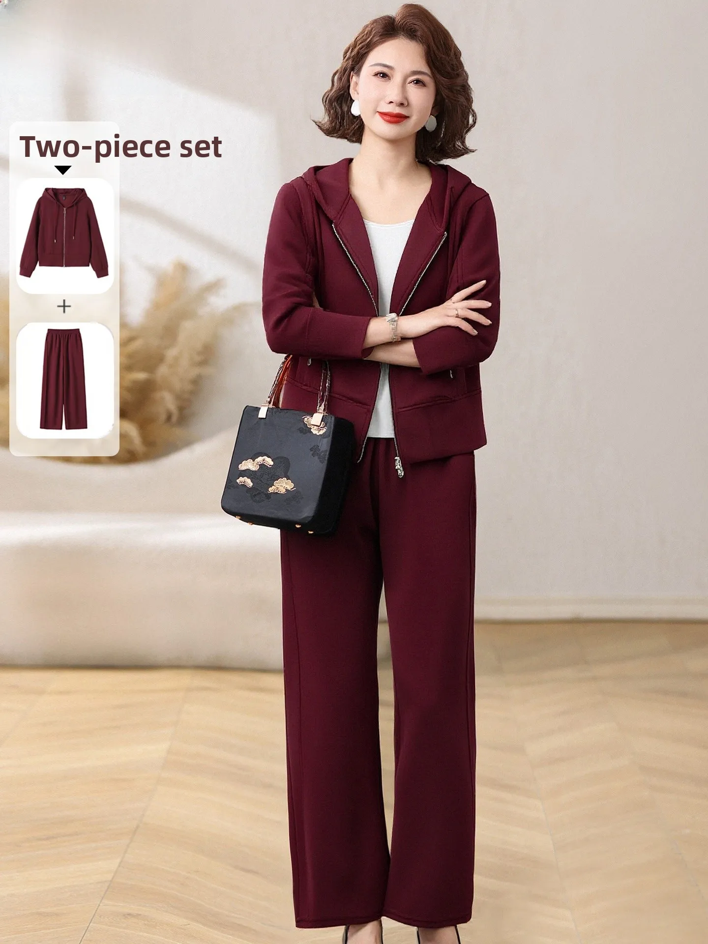 Spring Sportswear Set for Middle-Aged Mothers 2026 New Sle Two-Piece Outerwear Casual Faionable Top And Bot Ensemble
Spring Sportswear Set for Middle-Aged Mothers 2026 New Sle Two-Piece Outerwear Casual Faionable Top And Bot Ensemble