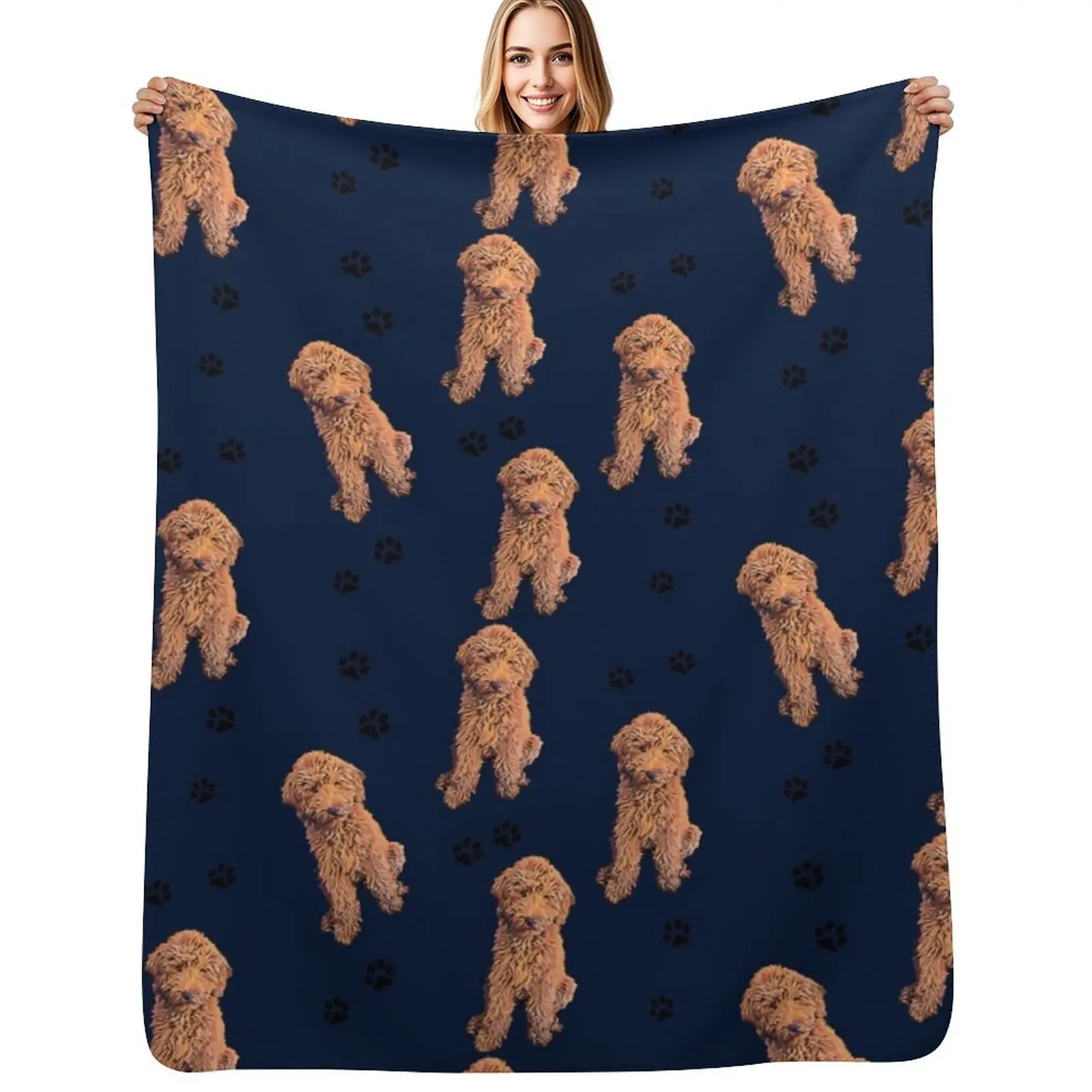 Red Goldendoodle Throw Blanket Spring Fall Cozy Throw Blanket for Couch
Red Goldendoodle Throw Blanket Spring Fall Cozy Throw Blanket for Couch