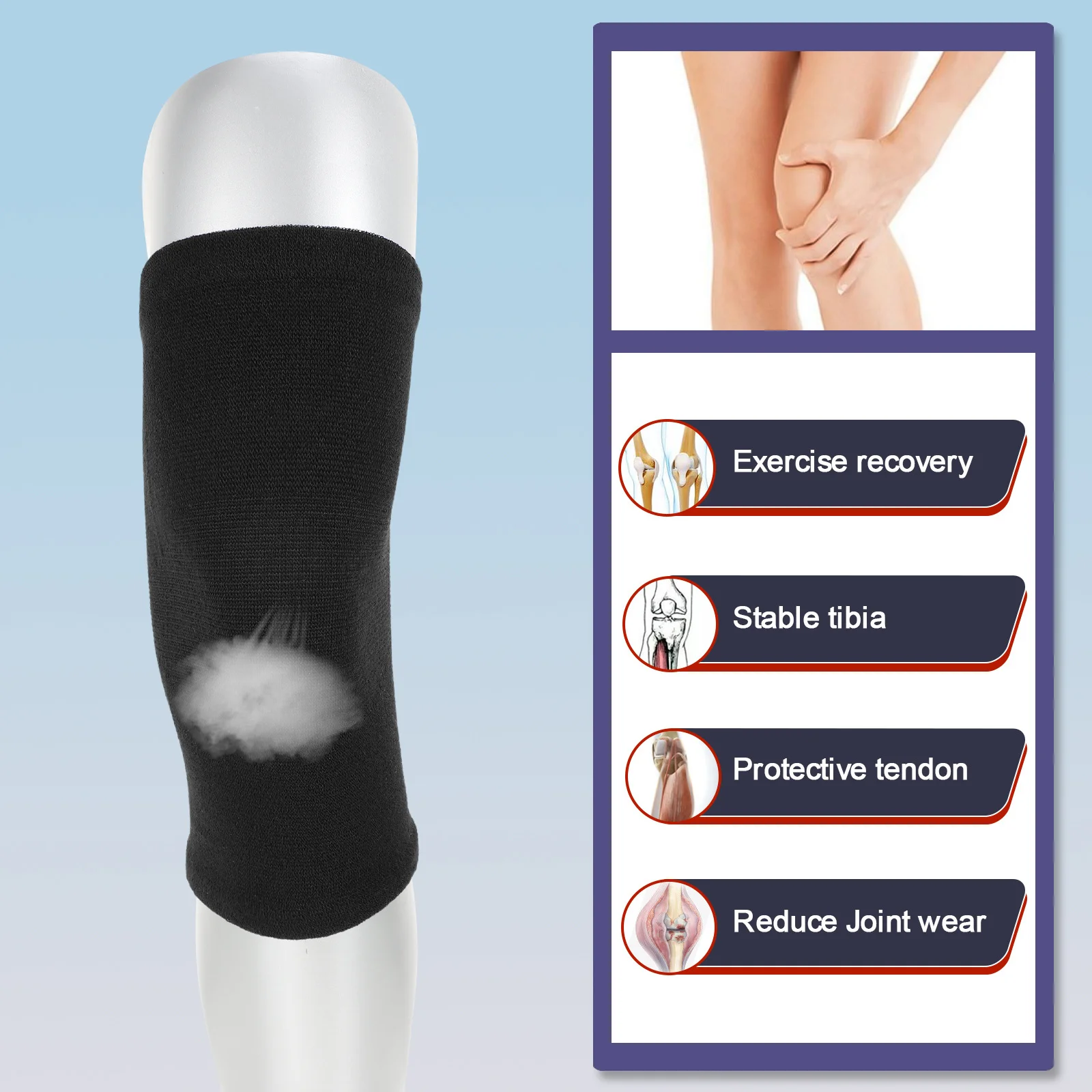 2Pairs Knee Pads Thick Warm Kneepads with Shock Absorption Support for Sports Running Climbing Yoga Cycling Unisex Knee
2Pairs Knee Pads Thick Warm Kneepads with Shock Absorption Support for Sports Running Climbing Yoga Cycling Unisex Knee