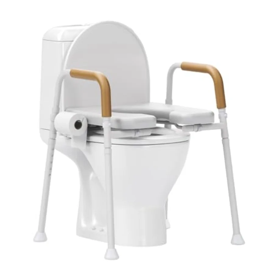 Heavy-Duty Steel Toilet Seat Riser with Plush Memory Foam Flip-Up Seat - Secure 350 lbs Capacity Adjustable Height Raised Toile
Heavy-Duty Steel Toilet Seat Riser with Plush Memory Foam Flip-Up Seat - Secure 350 lbs Capacity Adjustable Height Raised Toile