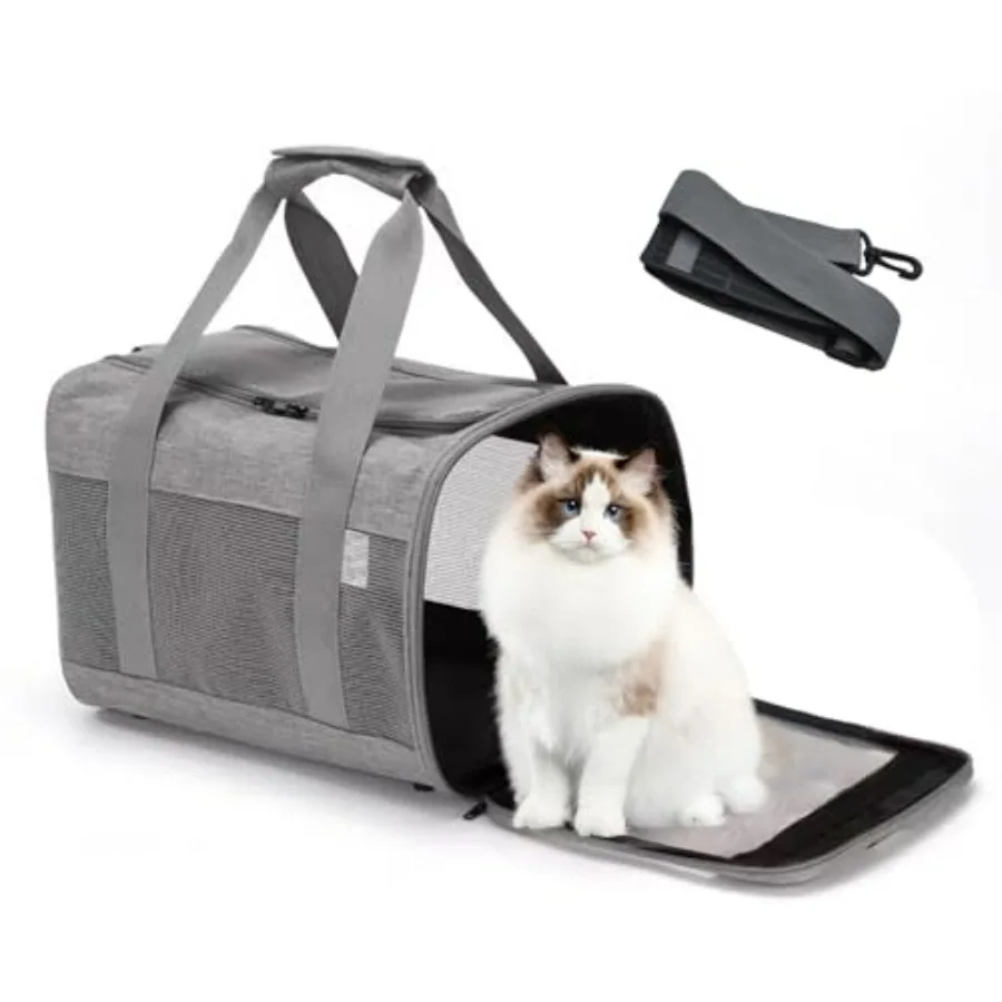 Pet Carrier Bag for Cats, Cat Soft-Sided Carriers Collapsible Ventilated Breathable Puppy Carrier for Small Dogs Airline Approv
Pet Carrier Bag for Cats, Cat Soft-Sided Carriers Collapsible Ventilated Breathable Puppy Carrier for Small Dogs Airline Approv