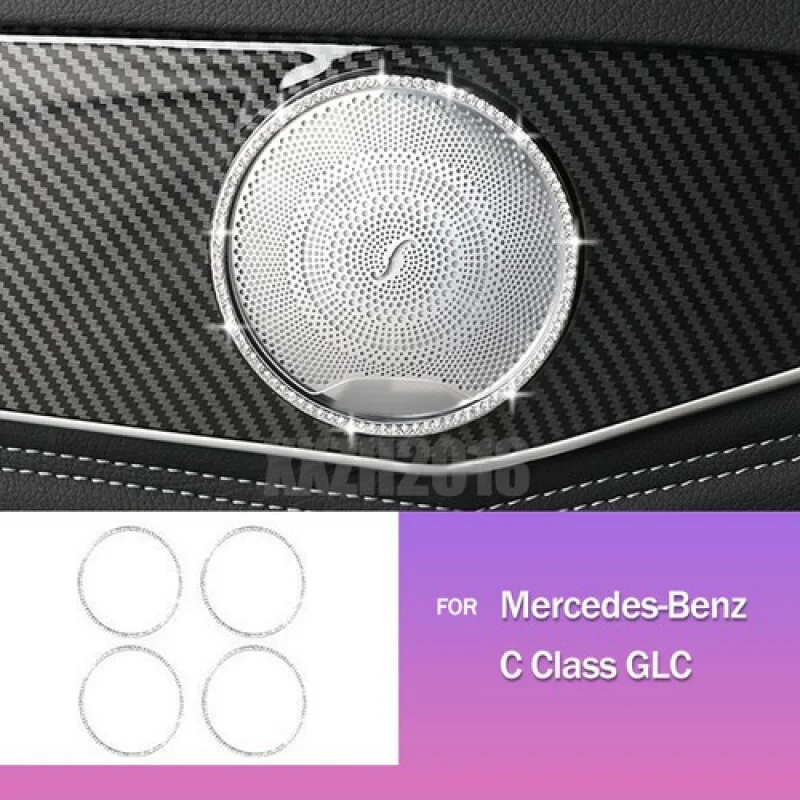 A + 4x алмазное кольцо накладки на дверной аудиодинамик для Mercedes-Benz C Class GLC W205
A + 4x алмазное кольцо накладки на дверной аудиодинамик для Mercedes-Benz C Class GLC W205